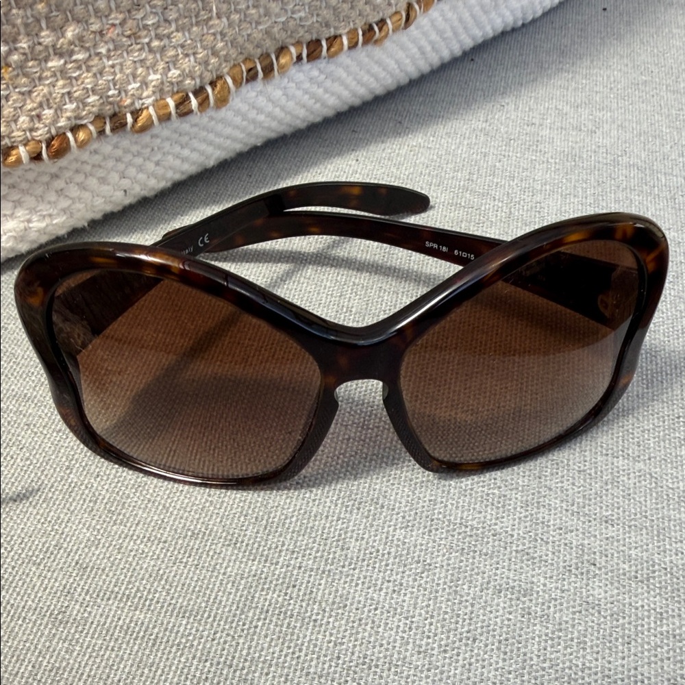 Prada Oversized Brown Tortoiseshell Sunglasses - image 2